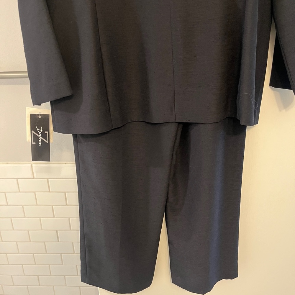 NWT Darren Z Black Women’s Pant Suit Set, jacket AND Pants, size 12 - Picture 5 of 12